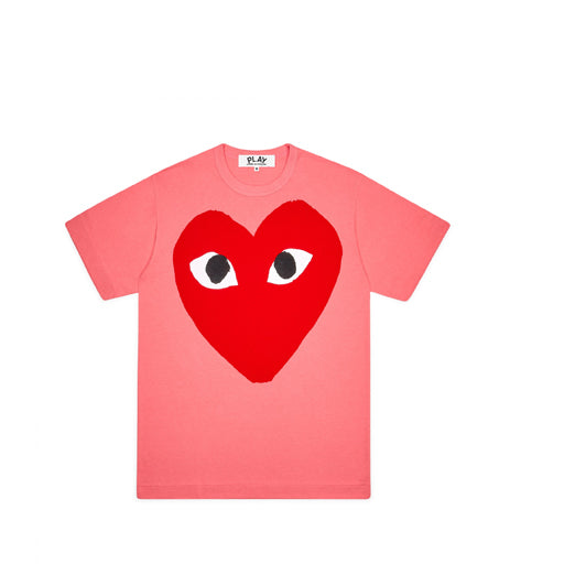 Piping ar Gå forud Comme des Garcons PLAY Pastelle Big Red Heart T Shirt – Epitome ATL
