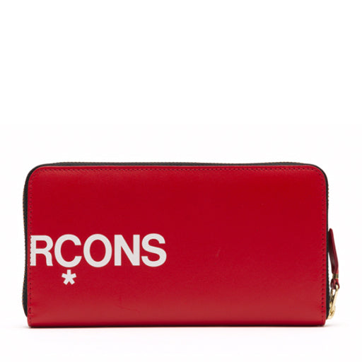 Comme des Garcons Huge Logo Wallet Red