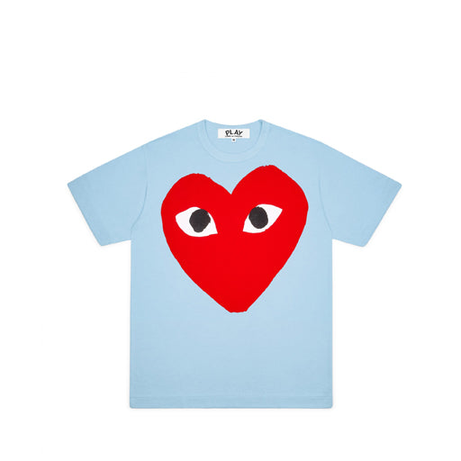 Comme des Garcons PLAY Pastelle Big Red Heart T Shirt